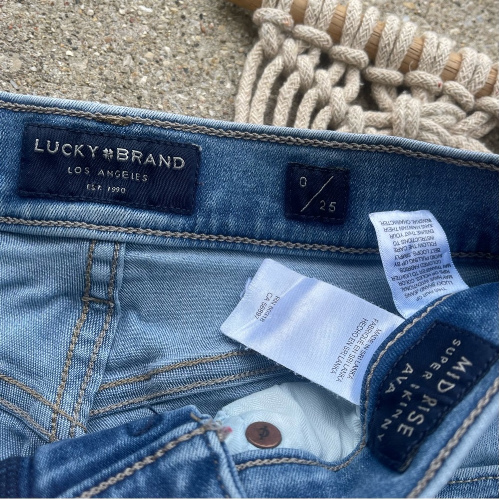 Lucky Brand Skinny Jeans Size 0/25 - Picture 6 of 8